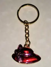 Red Hat-titude Floppy Hat w/Bow & Berries Key Chain Society Ladies NEW
