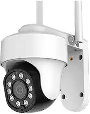 Tuya Smart Outdoor WiFi Camera 6MP Waterproof Security Surveillance Camera Color Night Vision IP Camera(E/U,6MP X32G Card)