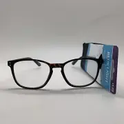 FG47 Foster Grant reading Braxton TRT 1.25 Brown Tort BLUE LIGHT Glasses READERS