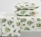 Pottery Barn Mistletoe Twin/TwinXL Organic Sheet Set NWT Christmas Holiday