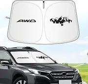 for Subaru Outback Sun Shade 2015-2024 2025, Car Front Window Covers Sun Visor Protector, Foldable Blocks UV Rays Windshield Sunshade for Subaru Outback Accessories