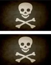 2x Sticker Flag Vintage Distressed Pirate Jack Rackham r4