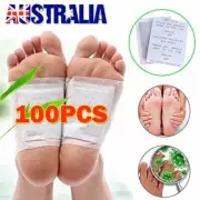 100Pcs Detox Foot Patches Pads Body Toxins Feet Slimming Cleansing Herbal Patch