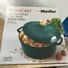 Mueller DuraCast 6 Quart Enameled Cast Iron Dutch Oven Pot with Lid