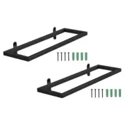 2 Pcs Wall Mounted Holder Single Bottle Wine Rack Child Display Shelf