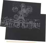 Scratch Drawing Paper Cards City Building Night View for Boys and Girls Educational DIY Paper Activity