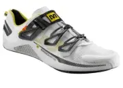 CYCLING SHOES BRAND: MAVIC HUEZ WHITE / BLACK FULL CARBON SLR OUTSOLE