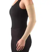 Arm Sleeves Truform Compression Dot Top 15-20 mmHg Beige Size Small
