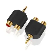 3.5 Mm TRS to Dual RCA F (2-Pack), ANDTOBO 3.5Mm Stereo Male to Dual RCA Fema...