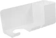DRESSOOS Hair Dryer Storage Shelf Hair Dryer Holder Wall-mounted Multi-function Organizer Black