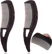 Nogeqi Pack of 2 Scalp Comb, Dandruff Comb, Easy Cleaning, Press Scalp Detox Comb with Handle, Removal of Dandruff and Dirt for Women and Men