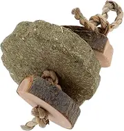Sosoport Guinea Pig Treats Toy Rabbit Biting Playthings Parrot Toy Wooden