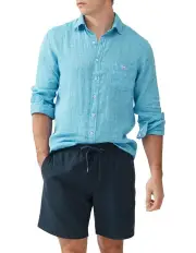 [Rodd & Gunn] Coromandel 2 Long Sleeve Sports Fit Shirt in Cobalt