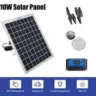 12V 10W Solar Panel Kit Mono Backup for Caravan Car Battery Charging Controller