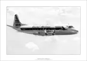 Capital Airlines Vickers Viscount A2 Art Print – In Flight – 59 x 42 cm Poster