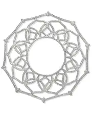 Tiramisu Silver Shimmer Metallic Charger Plate