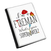 I'm A Fireman What's Your Superpower Passport Holder Cover Case Wallet - Funny