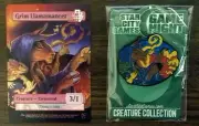 Star City Games SCG Game Night Grim Llamamancer Pin and Token Foil MTG Magic