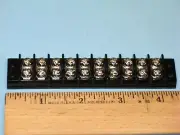 MINATRONICS ~ MODEL # TB10 ~ TERMINAL BLOCK~ 10 SCREW / DOUBLE ROW
