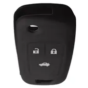 4 Pcs 3 Button Silicone Key Case Holder Fob Protector Cover For Chevrolet