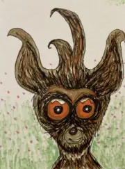 Original Animal art card ACEO Dorisann1022 Marker Monkey Lemur Chimp 3cards/4/$9