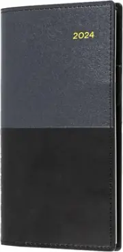Collins Vanessa 2024 Diary - Week to View (Landscape), Size B6/7, Black
