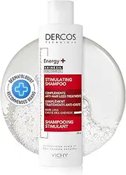 [Vichy] Dercos Stimulating Shampoo Complements Anti Hair Loss Treatments 200ml, For Thinning Hair, Hypoallergenic Formula Tested on Sensitive Scalp, Energy Plus Aminexil + Niacinamide + Amino Acid + Ceramides