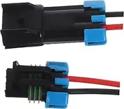 PAMINGONO 2pcs Car Waterproof Connector Automotive Replacement Wire Joints Two-pin Plug Wire Automotive Electrical Connector Kit Two Wire Connector Plug Wire Socket Plug Plastic Black