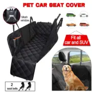 Nonslip Pet Car Back Seat Cover Premium Waterproof Back Protector Mat Black 2024