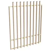 ProtectorAl 800 - 1200 x 1500mm Primrose Aluminium Batten Pool Gate