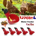 Automatic Cups Water Feeder Drinker Chicken Waterer Poultry Chook Bird PB