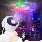 Galaxy Projector Stars Lights for Kids2-in-1 Astronaut Star Nebula Projector with Moon Night Light 360 Adjustable Remote Control Galaxy for Kids Christmas Gift