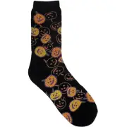 DAVCO Big Girl's All Over Pumpkin Print Crew Socks (6-8.5) - NWT