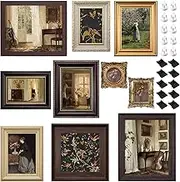 10 Pack Vintage Picture Frames for Wall or Tabletop Display Ornate Vintage Picture Frames Vintage Wall Art for Gallery Bedroom Living Room Antique Photo Frame for Wall Décor