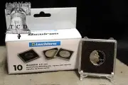 5 Silver 1/10oz Maple Leaf 2x2 Coin Snaplock Capsule Holder 20mm QUADRUM