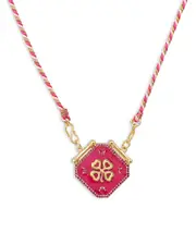 Caroline De Benoist Flower Thread Necklace, 25.6