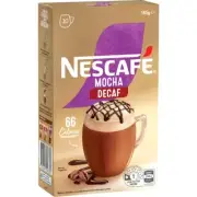 Nescafe Mocha Decaf Coffee Sachets 10 pack