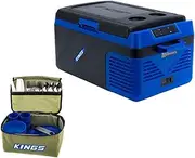Adventure Kings Escape 20 Portable Camping Fridge/Freezer + 37 Piece Six-Person Picnic Set