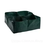 4 DIVIDED GRIDS SQUARE PLANTING CONTAINER GROW BAG PE FABRIC