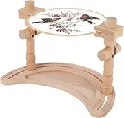 Embroidery Stand Adjustable Embroidery Hoop Stand Rotated Embroidery Frame Lap Stand Hands Free Embroidery Hoop Holder Rotated Cross Stitch Hoop Holder for Art Craft Sewing Projects