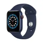 APPLE WATCH S6 (GPS+LTE), 44MM 藍色鋁金屬錶殼海軍深藍色運動型錶帶 _ 台灣公司貨+ 贈
