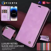 Flip Leather Case Wallet Cover For iPhone 16 16e 15 14 Plus 13 12 11 Pro Max 8 7