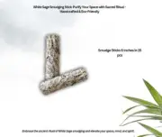 White Sage Smudge Stick Purify 6 " x 15pcs Aroma Therapy Purification Smudging