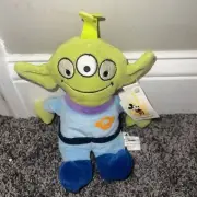 Disney World Toy Story 2 Movie Character Green Alien Bean Bag Plush 8"