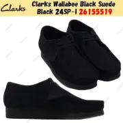 Clarks Wallabee Black Suede Black 24SP-I 26155519 UK 4-13