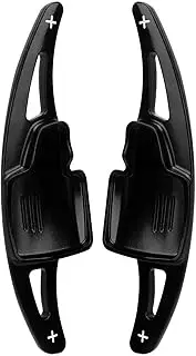 Paddle Shifter Extensions, Light Weight Durable Steering Wheel Shift Paddle Strong Aluminium Alloy for Kuga (Black)