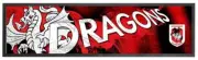 ST GEORGE ILLAWARRA DRAGONS NRL RUBBER BACKED BAR MAT RUNNER CLEARANCE