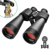 15x70 Large Powerful Binoculars Optics with Phone Adapter For Hunting Camping
