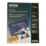 2pks Epson Premium Presentation Paper Matte 50 pgs.works w/ALL ink jet printersY