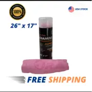 R.A. Premium 26x17 Shammy Cloth for Car Drying-Super Absorbent Synthetic Chamois
